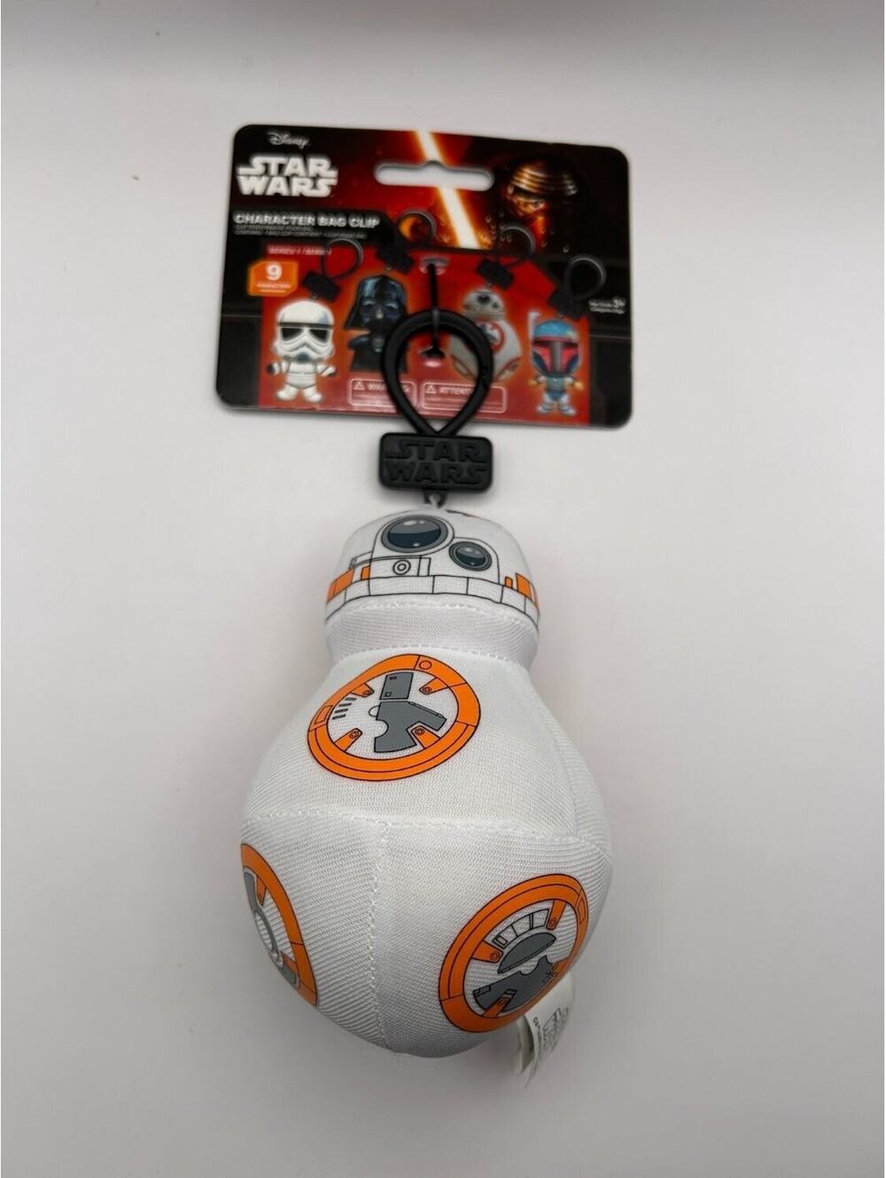 Phat Mojo BB-8 Series 1 Plush Character Bag Clip White NWT